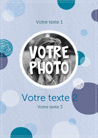 Cercles bleus et votre photo
