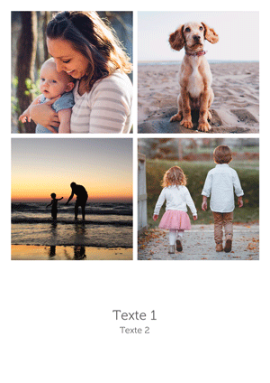 Avec vos 4 photos