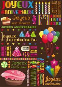 Joyeux Anniversaire patchwork