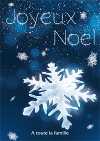 Flocon givré, magie de Noël