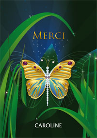 Un papillon pour te dire merci