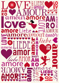 Beaucoup beaucoup d'amour dans toutes les langues