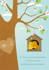 Les oiseaux amoureux