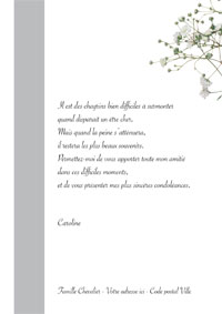 Condoléances