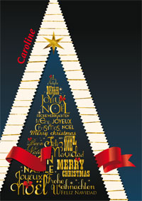 Un sapin de Noël pyramidal