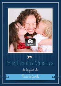 Une carte papier à personnaliser avec une jolie photo