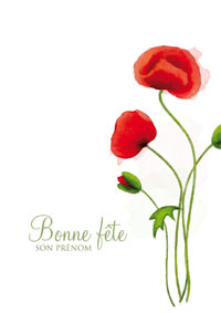Bonne fête, joli coquelicot