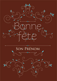 Bonne fête, liserés élégants