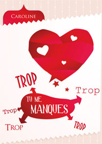 Carte tu me manques !