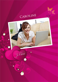 Carte amour à personnaliser avec sa photo