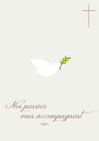 Nos pensées vous accompagnent