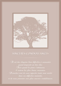 Sincères Condoléances