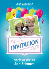 Invitation Anniversaire