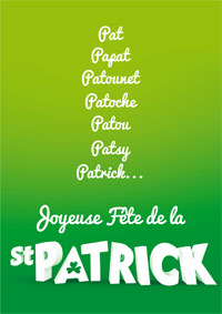 Bonne fête Patrick