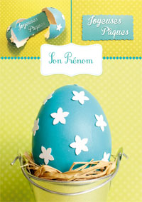 Oeuf décoré, Joyeuses Pâques