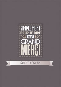 Un grand merci !