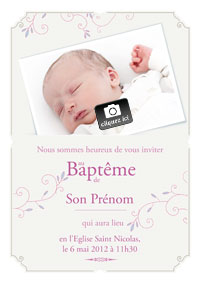Invitation Baptême