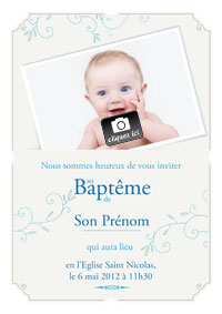 Invitation Baptême
