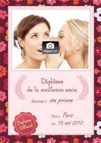Diplôme de la Meilleure amie