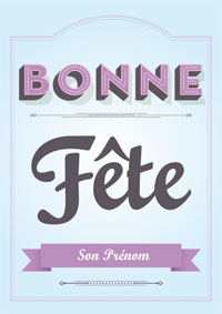 Bonne fête