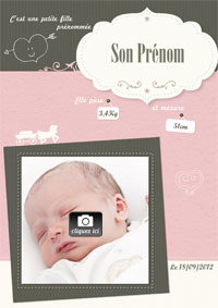 Faire part naissance