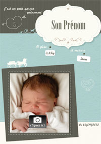 Faire part naissance