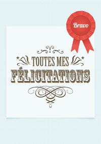 Félicitations