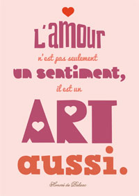 L'amour est un art !