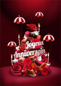 Pièce montée d'anniversaire