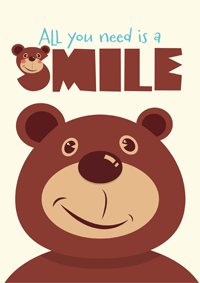 Un smiley doux comme un nounours