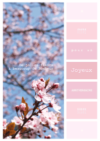 Jolies fleurs, beaucoup de bonheur