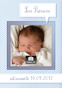 Faire part naissance, petit garçon