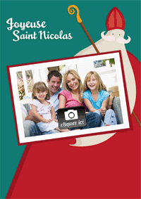 Carte Joyeuse Saint Nicolas avec photo