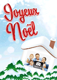 Carte de Noël avec votre photo