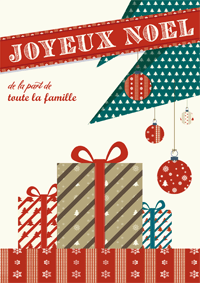 Cadeaux au pied du sapin de Noël
