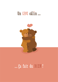 Un gros câlin... ça fait du bien !