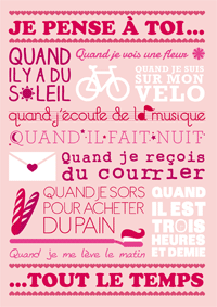 Je pense à toi tout le temps