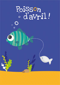 Carte Poisson d'avril