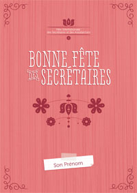Bonne fête des secrétaires