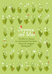 Carte 1er mai bonne chance