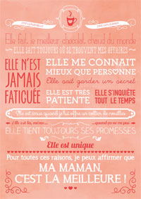 Ma maman c'est la meilleure !