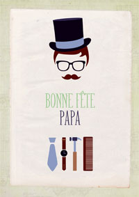 Une carte papier pour lui souhaiter sa fête