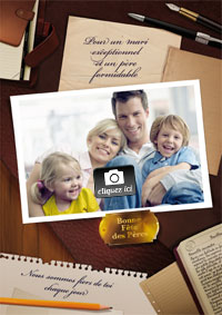 Carte fête des pères à personnaliser avec photo