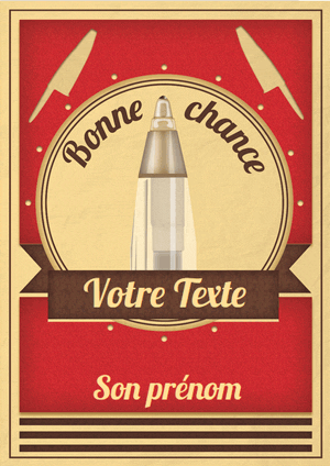 Bonne chance pour ton examen