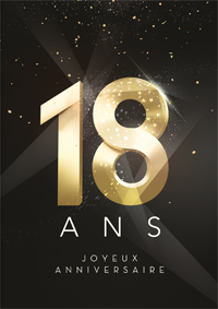 Joyeux Anniversaire, 18 ans !