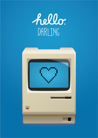 Carte Hello Darling