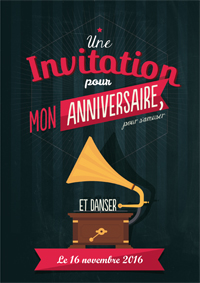 Invitation anniversaire