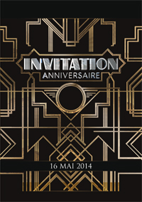 Invitation anniversaire Magnifique