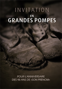 Invitation en grandes pompes