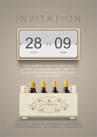 Invitation personnalisable